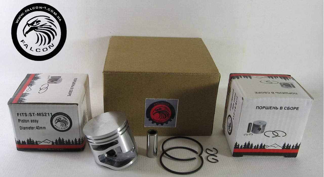 

Поршень Stihl MS 211, MS 211C (11390302007, 11390302001) D=40 мм в сборе для бензопил Штиль