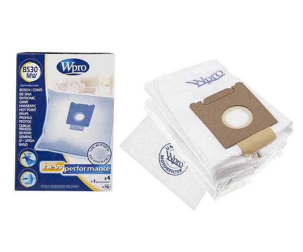 

Набор мешков Wpro BS30-MW (4 шт + фильтр) - 481281718611