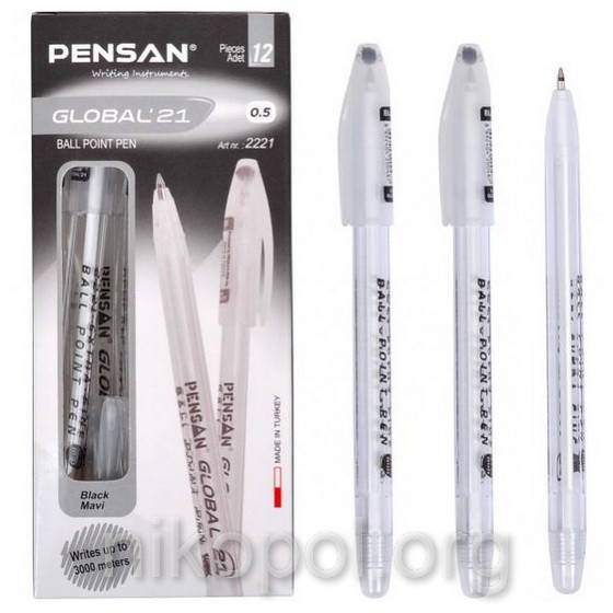 

Ручка масляная PENSAN Global 21 черная