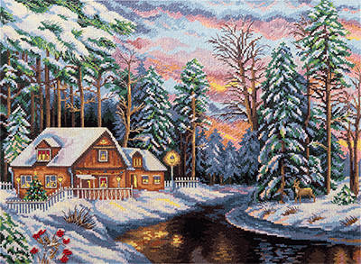 

Набор для вышивания крестом "ТИХИЙ СОЧЕЛЬНИК"