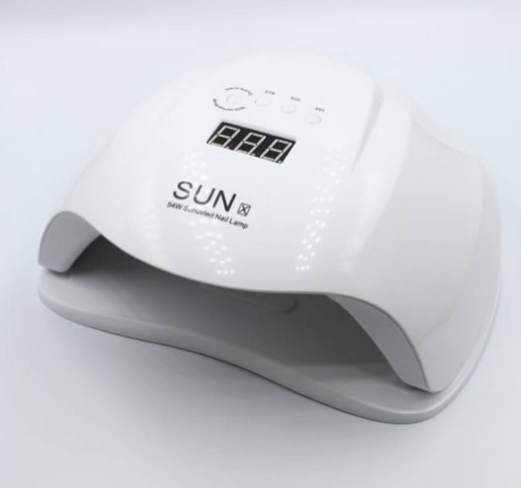 

Uv/LED Лампа Sun x для сушки гель лака Мощность 54 втт Дно съемное на магнитах, Белый