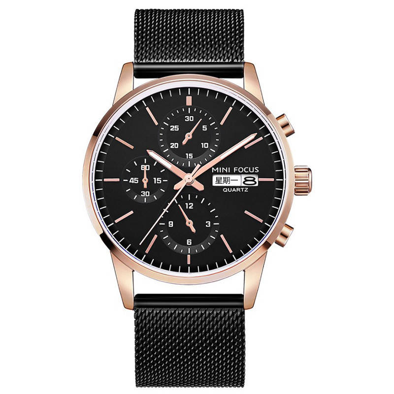 

Часы мужские Mini Focus 0180G Black