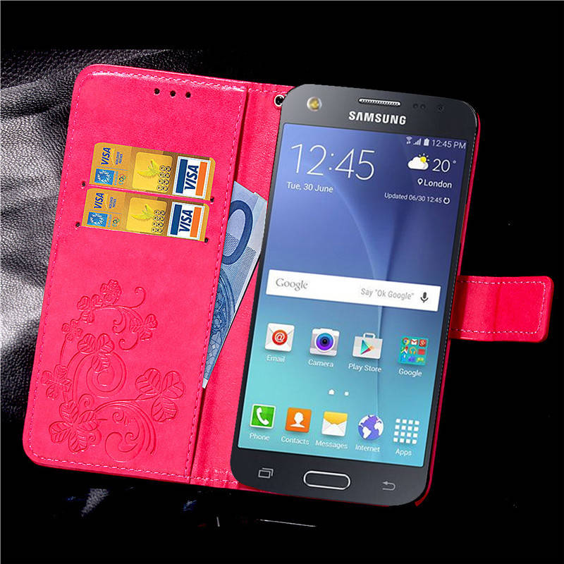 

Чехол Clover для Samsung Galaxy J7 Neo / J701 книжка женский Pink, Малиновый