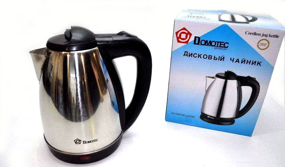 

Чайник Domotec MS 5001 220V/1500W Нержавейка с дисковым нагревателем
