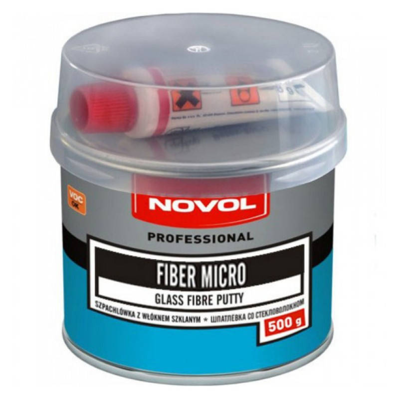 

Novol Шпатлевка со стекловолокном Novol FIBER MICRO 0,5 кг