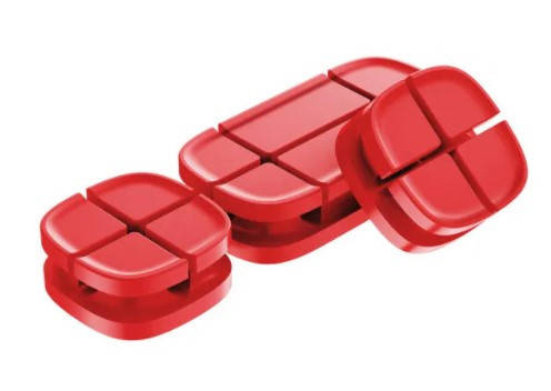 

Держатель для проводов Baseus Cross Peas Red (ACTDJ-09), Красный