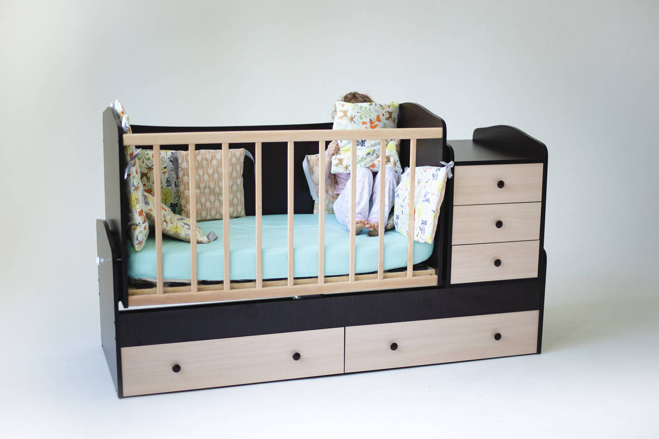 

Детская кроватка-трансформер Дрим Бони Мебель