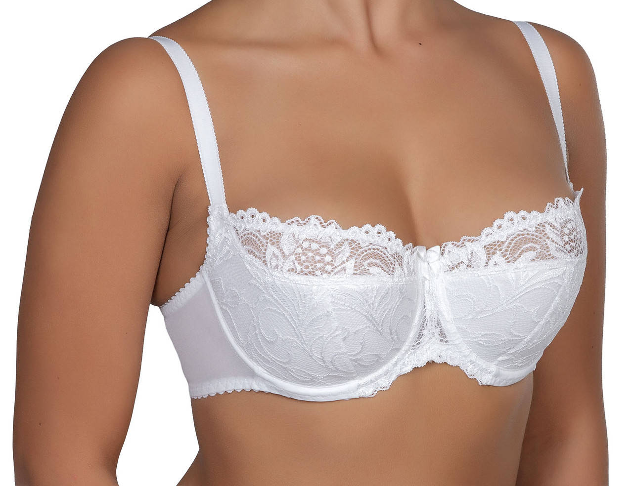 

Бюстгальтер "Анжелика" для глубокого декольте производства Elita | модель 294 Белый, 95D