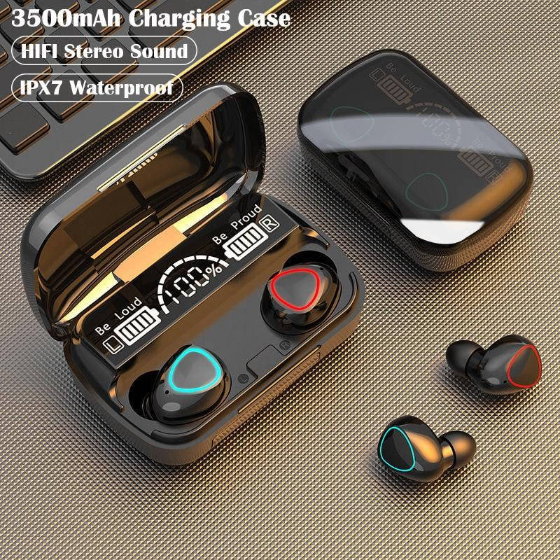 

Беспроводные наушники Bluetooth "TWS M10". Сенсорные / LED подсветка. Новые!