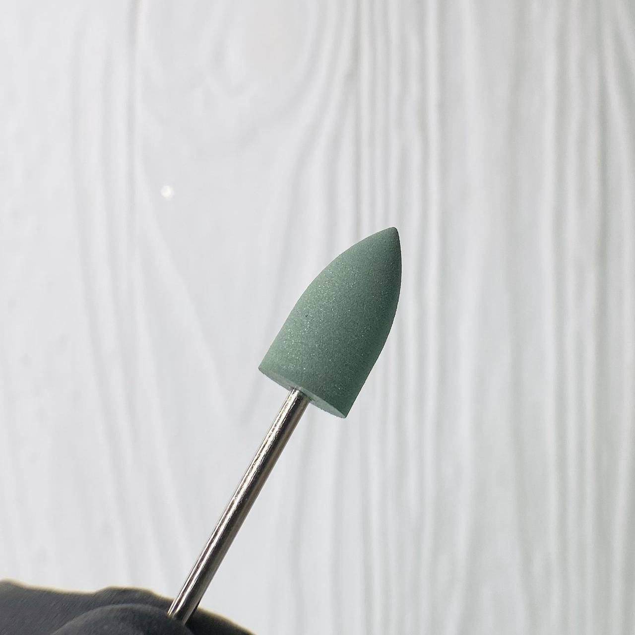 

Фреза для маникюра - полировщик силиконовая конусная (зеленая)