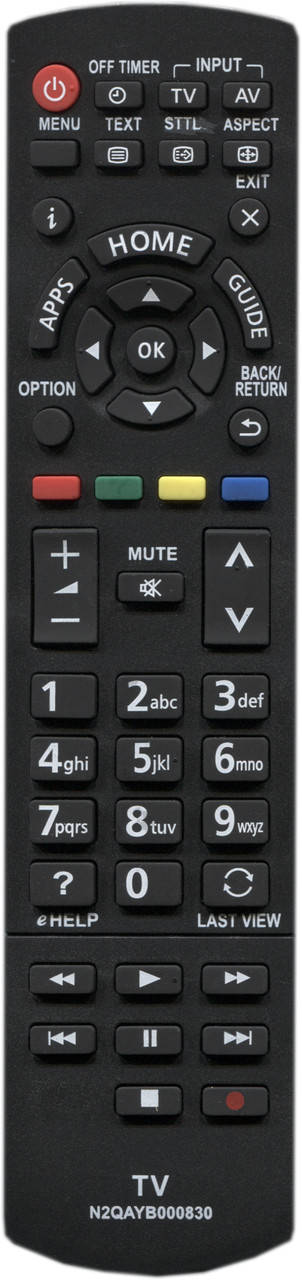 

Пульт для телевизора Panasonic N2QAYB000830