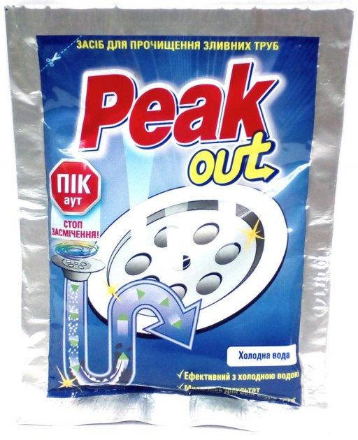 

Засіб для прочищення труб Evrika Peak Out 60г для холодної води