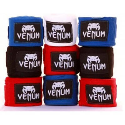 

Бинты Venum Boxing 4м(чёрные,красные)