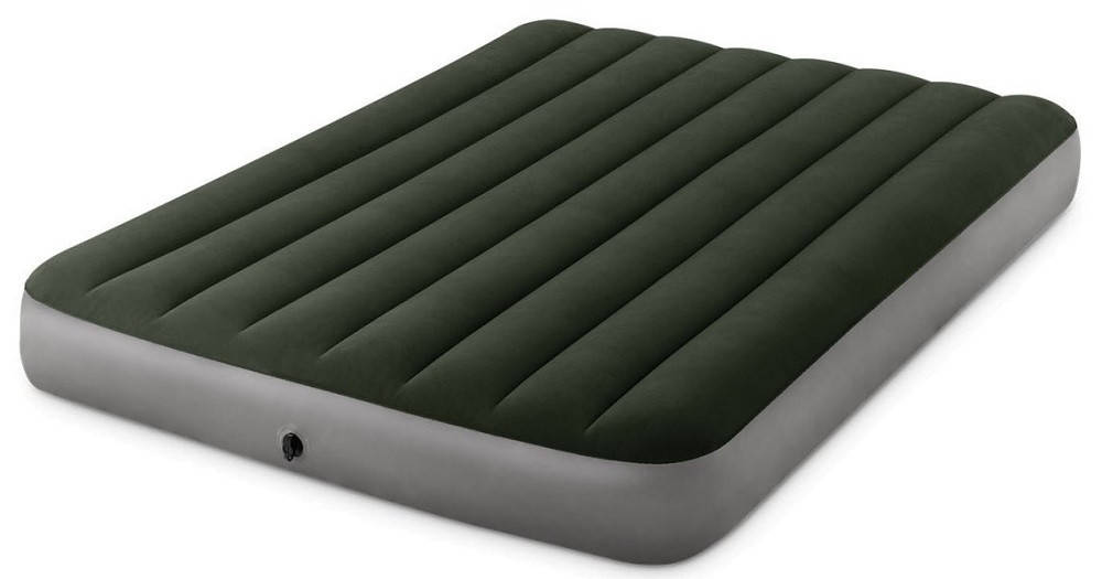 

Матрас надувной двухместный Intex 64109 152х203х25 см, зеленый, Зелёный