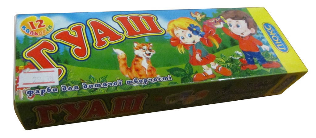 

Гуашь 12 цветов Люкс Колор, Разные цвета