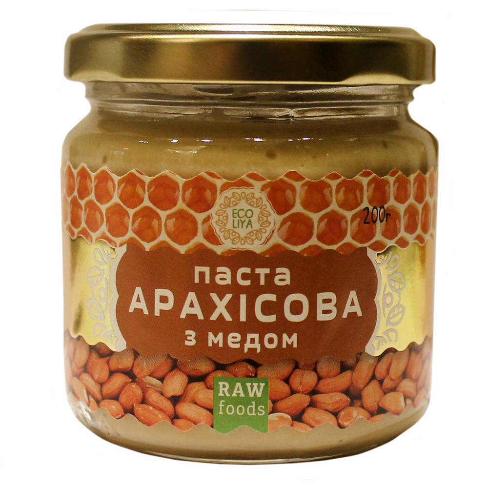 

Паста Арахисовая с медом (урбеч Эколия), 200 грамм