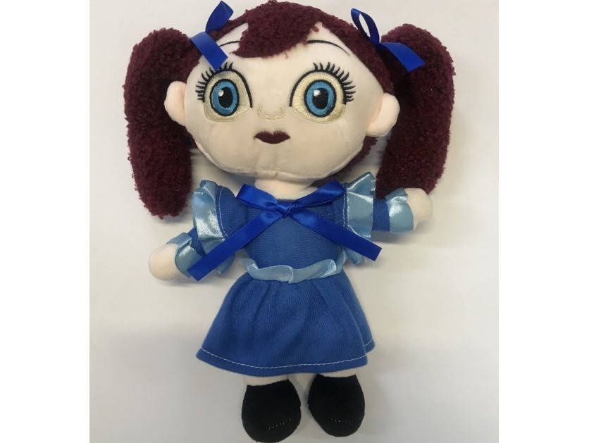 

Мягкая Игрушка Кукла Поппи Huggy Wuggy Poppy Playtime, 30 см, Красно-голубой