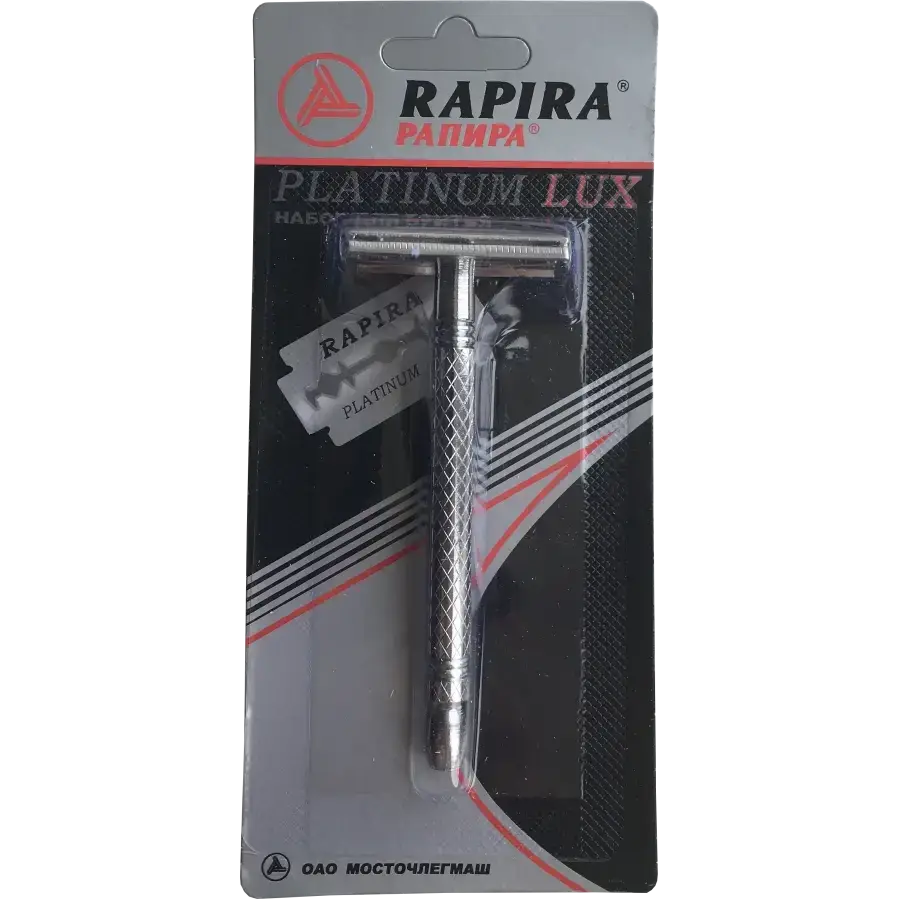 

Станок для бритья Рапира Platinum Lux (Т-образный)