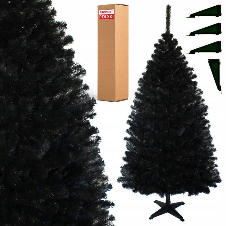

Елка сосна искусственная ЧЕРНАЯ 220 см