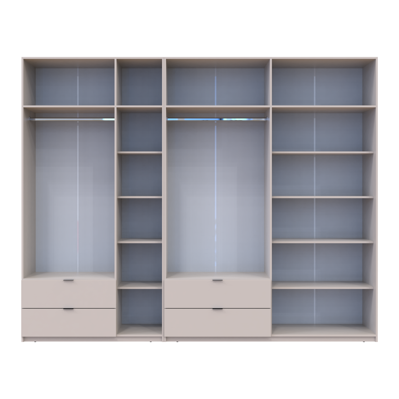 Розпашна Шафа для одягу Doros Лукас Кашемір 3+4 ДСП 300х50х240 (42005132) 5