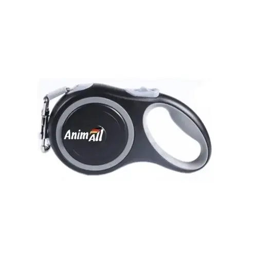

Поводок-рулетка AnimAll для собак весом до 50 кг, 5 м, серый