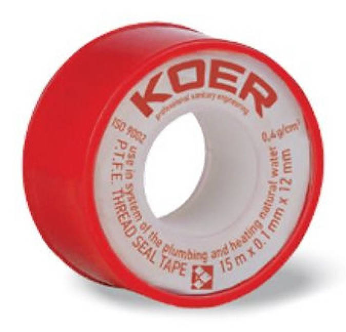 

Лента ФУМ Koer ST-01 WATER 15 м, Белый