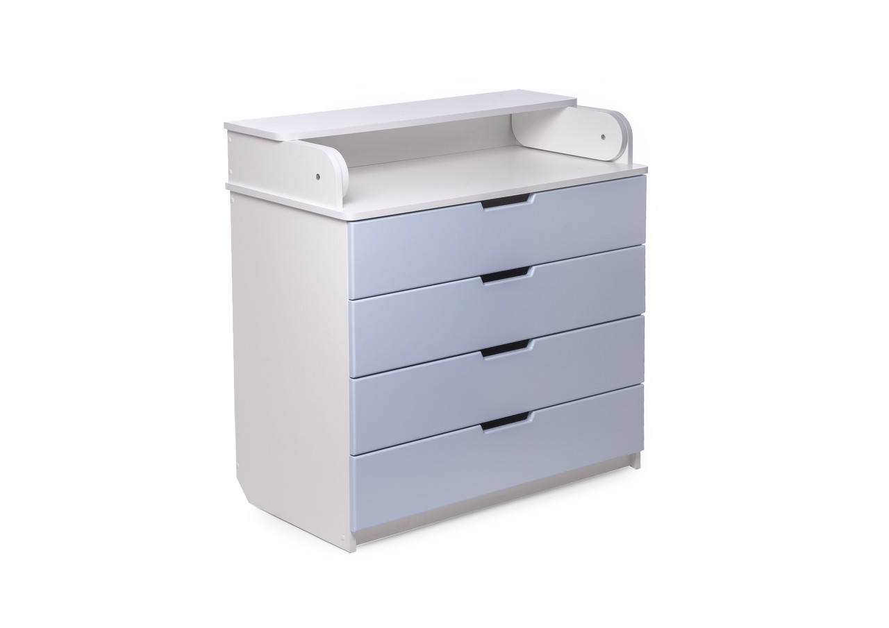 

Детский пеленальный комод МДФ Deson (KOMOD CHAR 90) DSK-M901 столик пеленатор 4 выдвижных ящика съемный блок Пастельно-синий