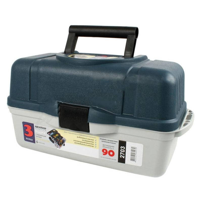 

Ящик для рыбалки Aquatech 3 полки 2703, 45x22,5x24 см