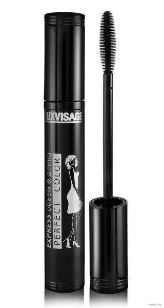 

LUXVISAGE perfect Colour/ Туш д/вій експрес об"єм+подовження 9 г. (чорна)