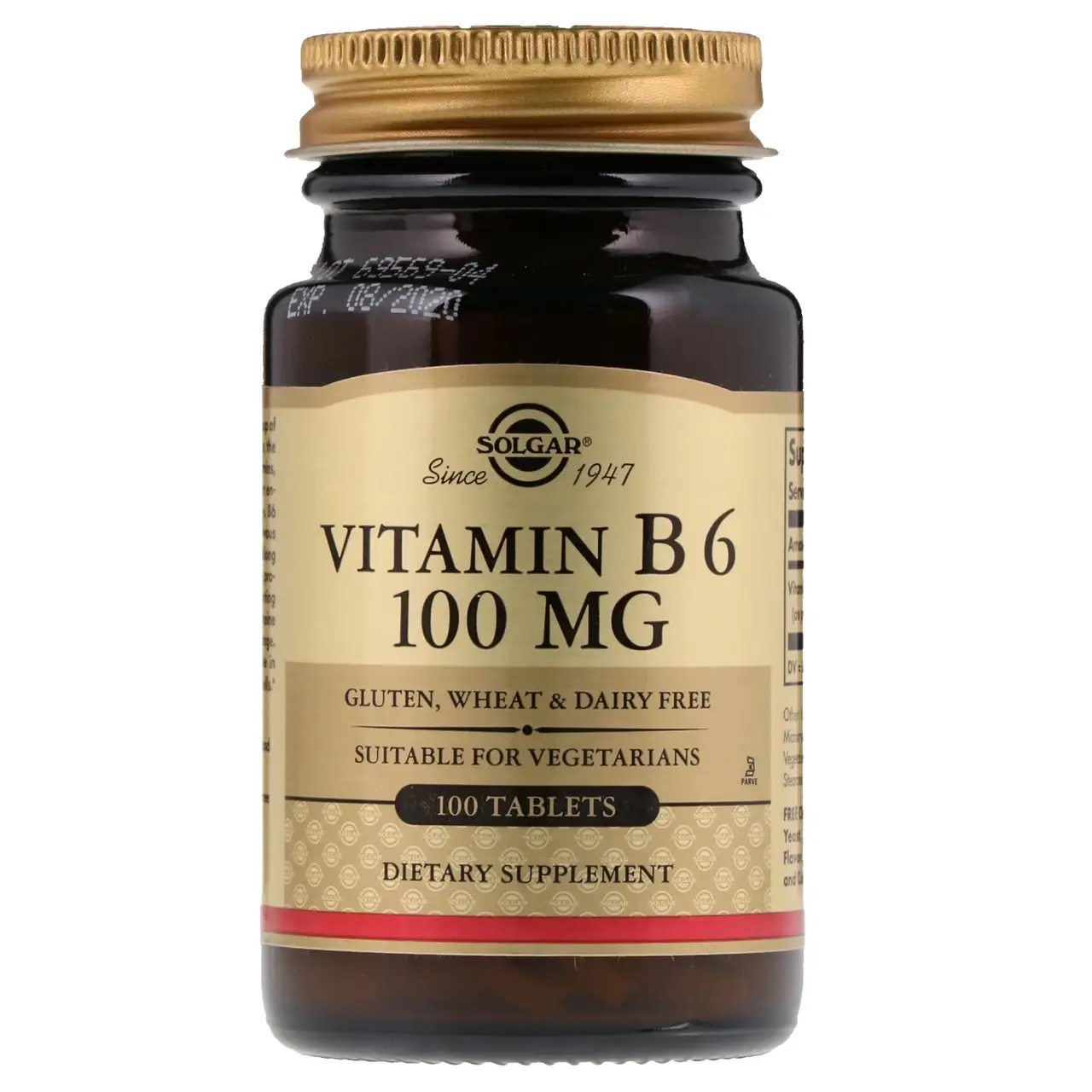 

Витамин В6 (Vitamin B6) 100 мг 100 таблеток
