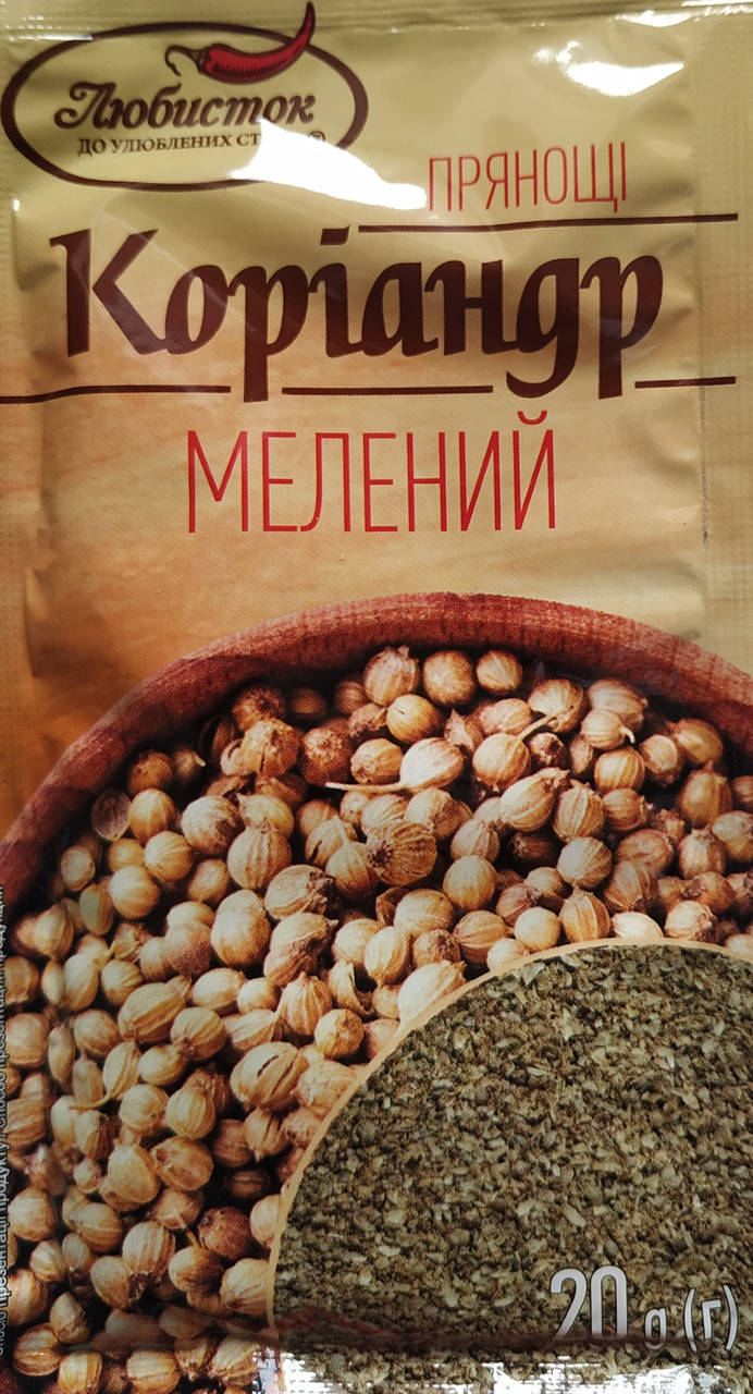 

КОРІАНДР (мелений) "Любисток"