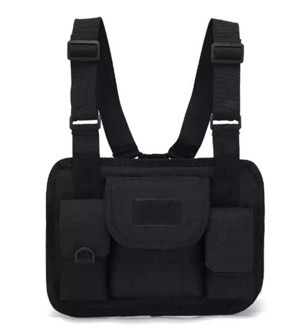 

Тактическая сумка нагрудная военная Tactical chest bag D009 черный