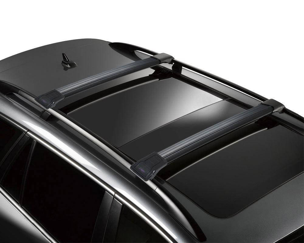 

Багажник на крышу SsangYong Korando 2010- черный на рейлинги