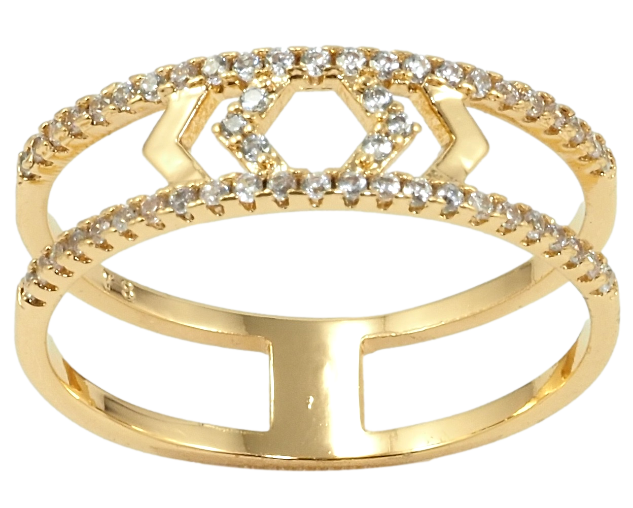 

Кольцо Xuping Позолота 18K "Инкрустация цирконием" р. 16.5,17