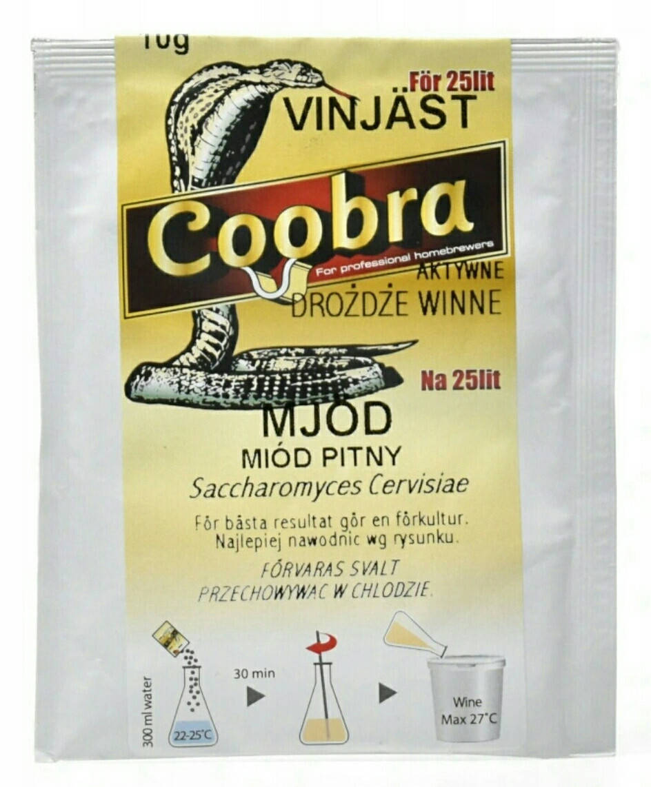 

Дрожжи для меда Coobra Mjоd (мёд)