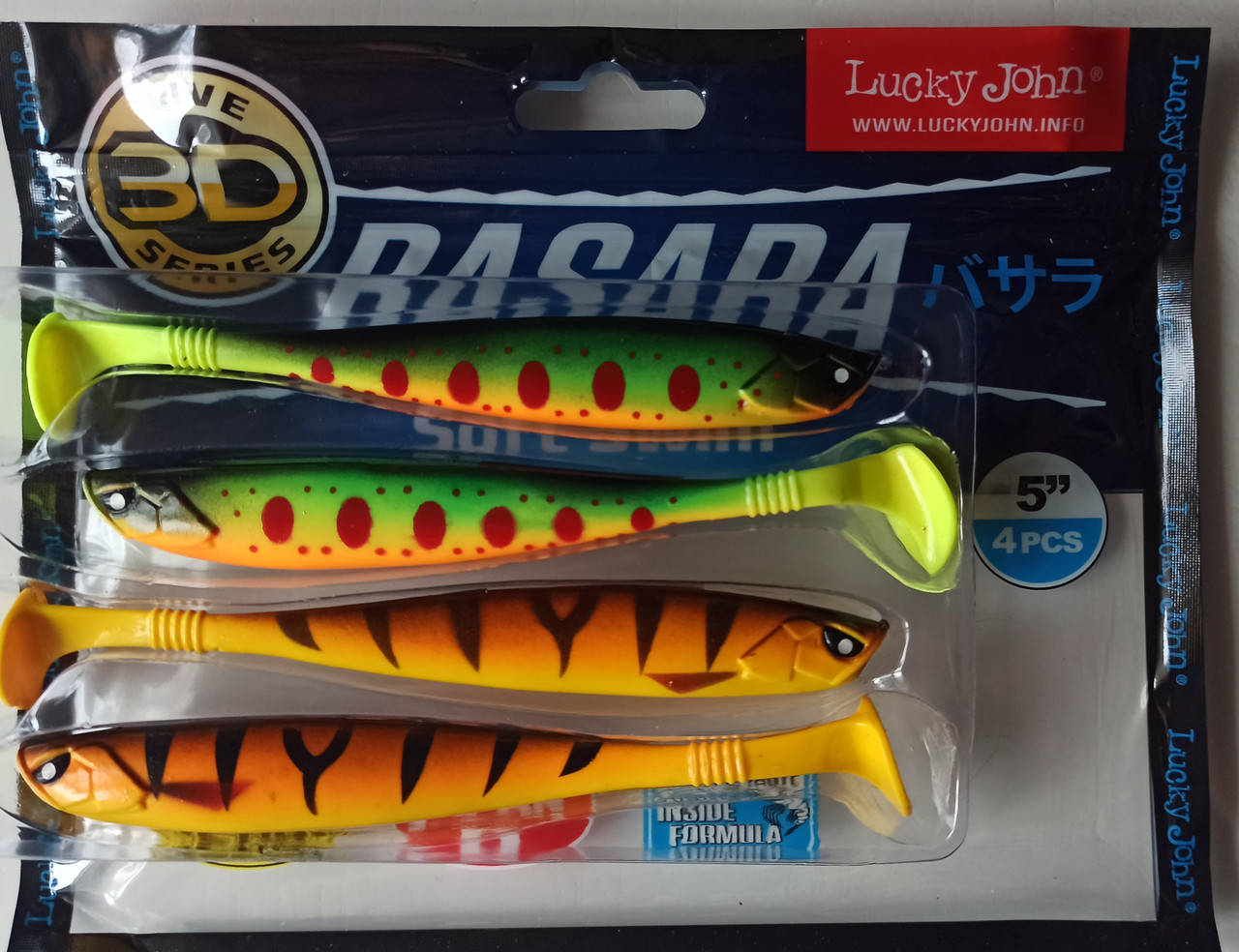 

Силиконовая приманка Lucky John Basara Soft Swim 3D Pro Series 5" 4 шт. 140404-Mix14
