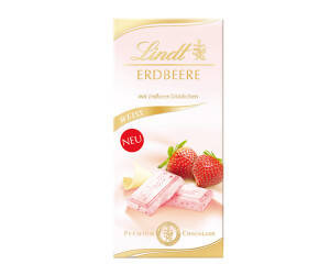 

Белый шоколад Lindt Erdbeere Weiss Клубника 100g