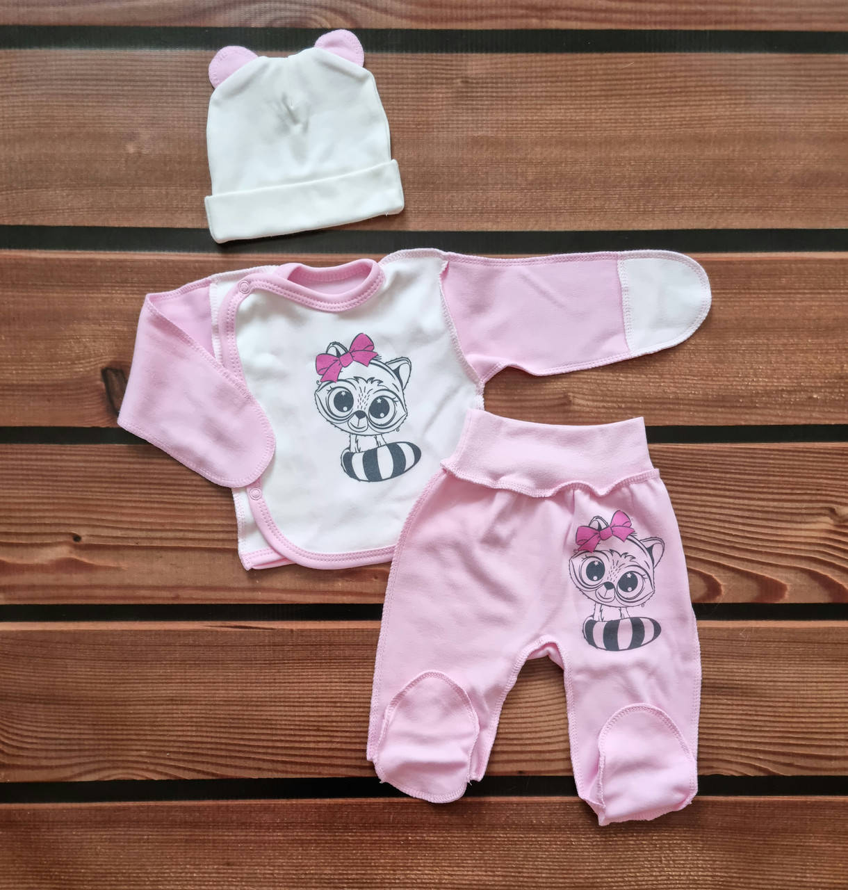 

Комплект для новорожденного 3-х предмет. (интерлок)