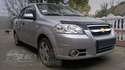 

ДЕФЛЕКТОР КАПОТА, МУХОБОЙКА CHEVROLET AVEO 2006- SD VIP TUNING