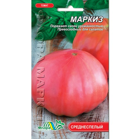 

Томат Маркиз, розовый гигант среднеспелый, высокоурожайный, семена 0.1 г
