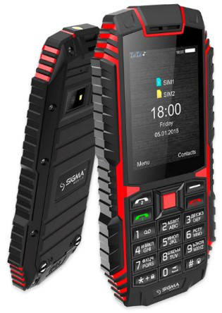 

Мобильный телефон Sigma X-treme DT68 Black-Red