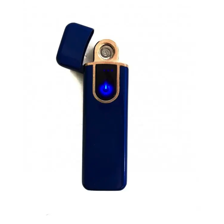 

USB зажигалка спиральная с сенсорной кнопкой включения и индикатором зарядки TK-017