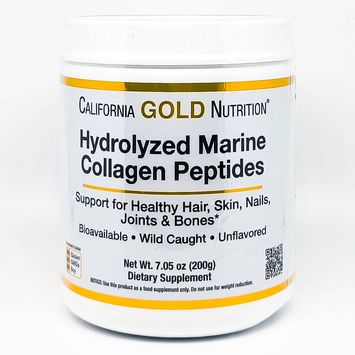 

Коллаген США!! California Gold Nutrition гидролизованные пептиды морского коллагена без добавок 200 г