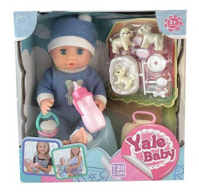 

Пупс YL 1991 U кушает, ходит в туалет, 3 питомца, аксессуары, 20 см, в коробке