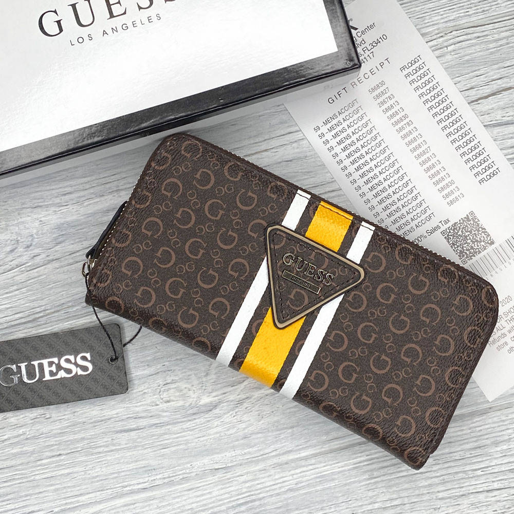 

Женский кошелек на молнии Guess (900827) brown, Коричневый