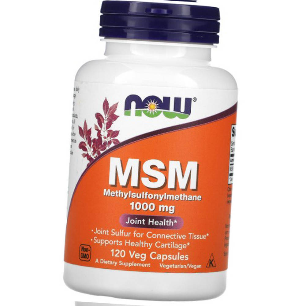 

МСМ сера NOW MSM 1000mg 120 капс
