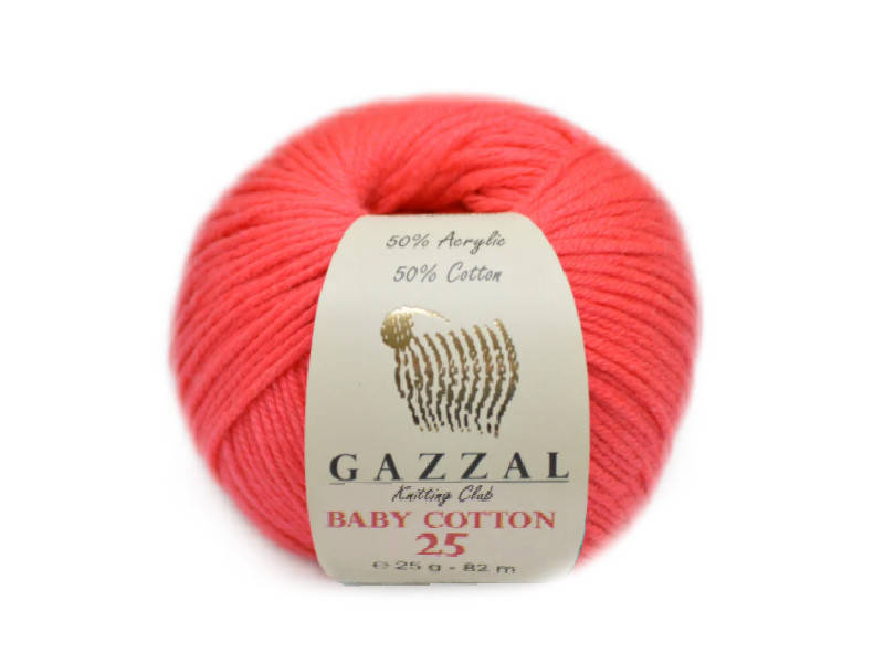 

Gazzal Baby Cotton-25, Пион №3458, Розовый