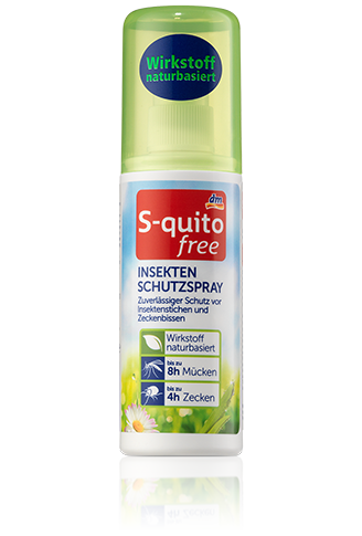 

Защитный спрей от насекомых S-quito free Wirkstoff Naturbasiert 100 мл.