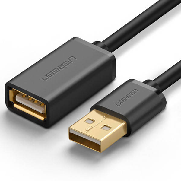 

Кабель UGREEN US103 USB 2.0 A Male to A Female Cable 1.5m (10315), Черный