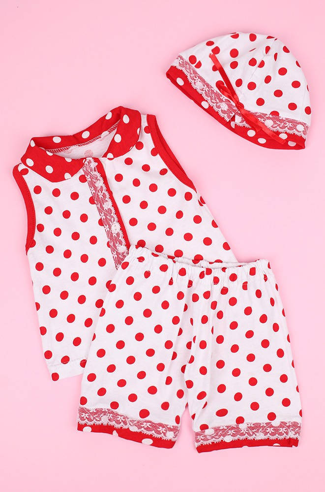 

Костюм детский девочка белый ABC 121417M, Красный